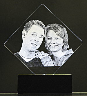 Fotogravur beleuchtet